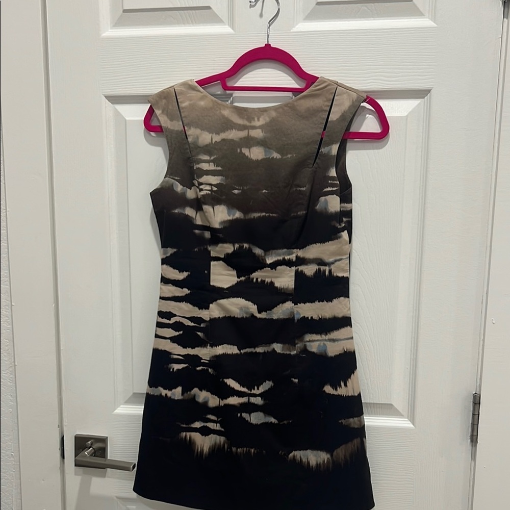 Elegant Black and Cream Dress